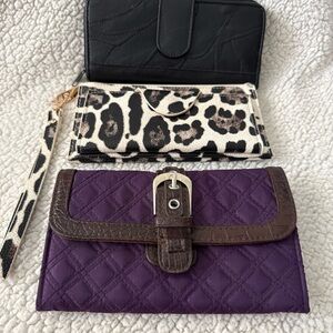 Unbranded wallet lot of 3